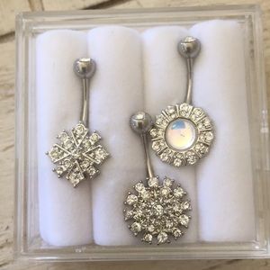 Three belly ring group